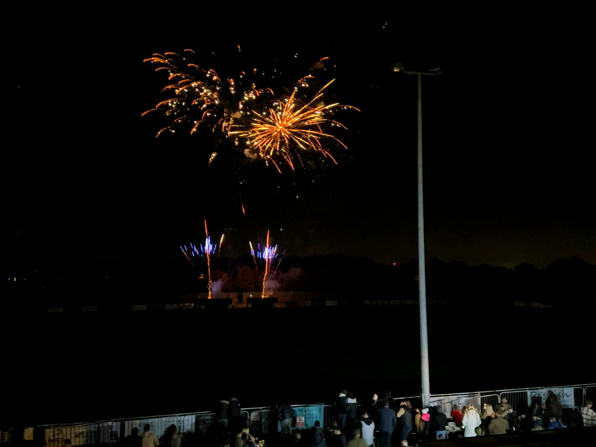 Fireworks lighting up the night sky at P-Fest 2023.